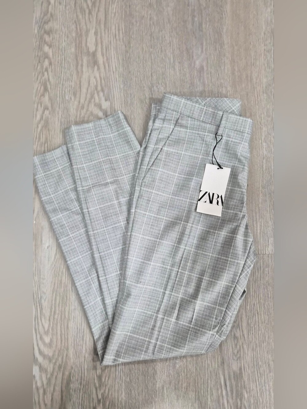 Zara Men's Gray Glen Plaid Suit Jacket & Pants - New With Tags - Picture 5 of 7